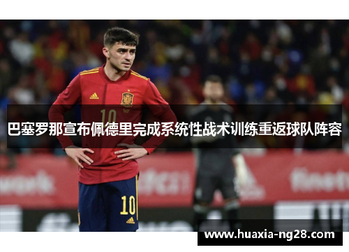 巴塞罗那宣布佩德里完成系统性战术训练重返球队阵容